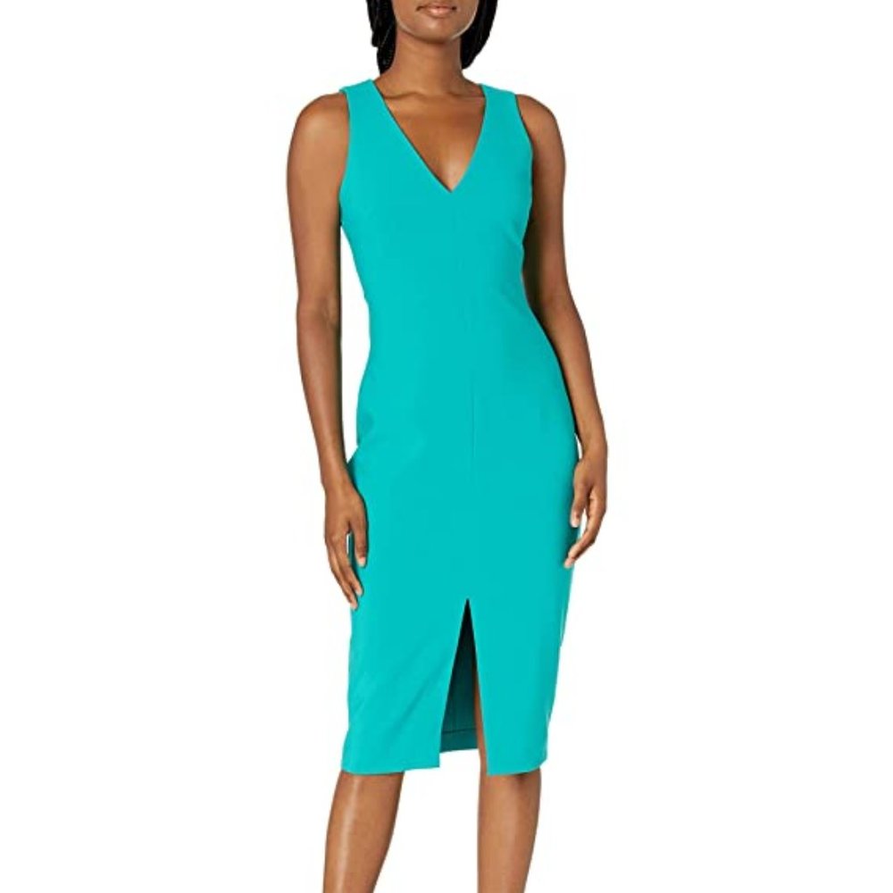 NWT Likely Parq Midi Dress in Turquoise